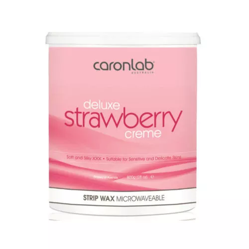 Caron Cream Deluxe STRAWBERRY Creme Soft STRIP WAX Depilatory - 800g TUB