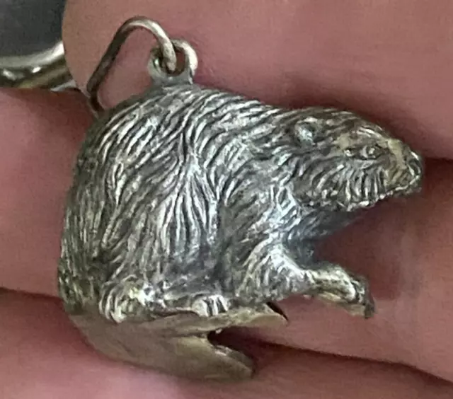 Vintage Boy Scouts Of America Sterling Silver Beaver Award Medal 1.33 Oz