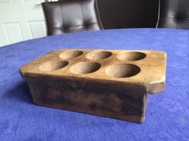 Wooden Indian Sugar Mould. Antique.