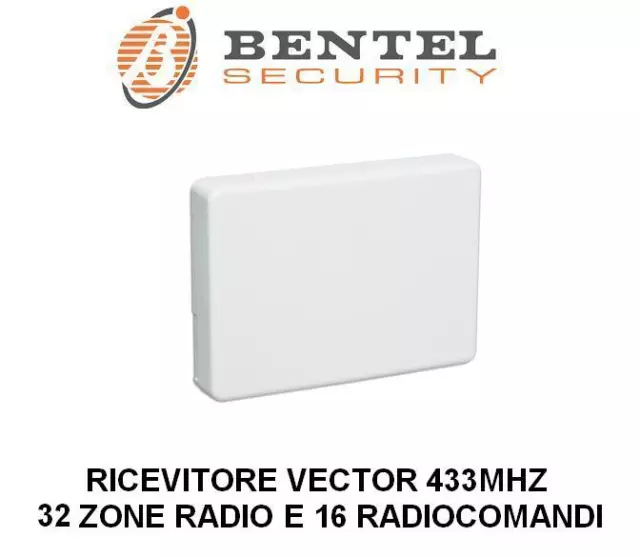 ricevitore radio espansione ricevente bentel 32 zone wireless 433 mhz vrx vector