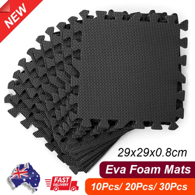 10/20/30x Soft EVA Rubber Foam Kids Baby Play Interlocking Floor Mat Camping Gym
