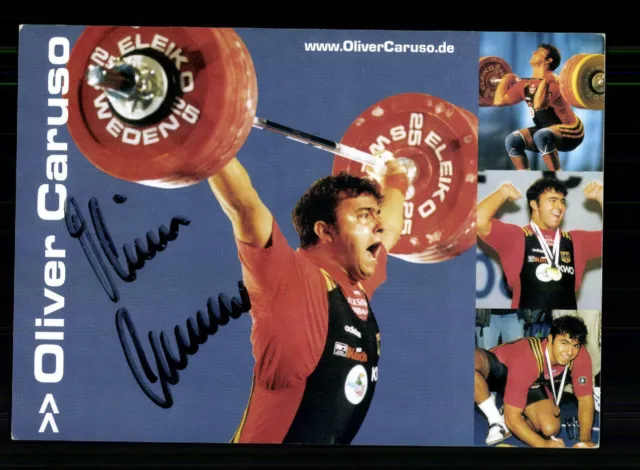 Oliver Caruso Autogrammkarte Original Signiert Gewichtheben + A 228108