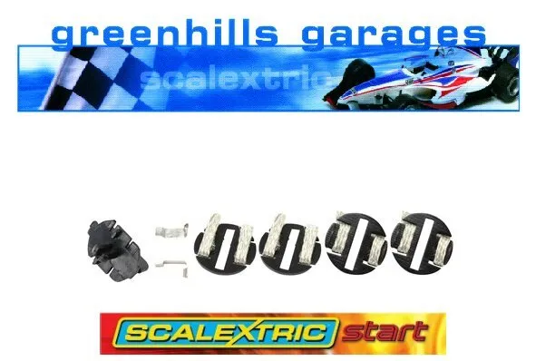 Greenhills Scalextric Start Guide Blades, 4 Braid Plates & Connectors C8312 - BN