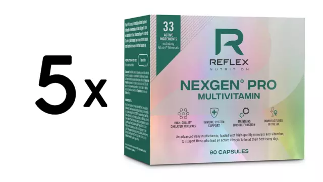 (330 g, 291,86 EUR/1Kg) 5 x (Reflex Nutrition Nexgen Pro Sports Multivitamin -