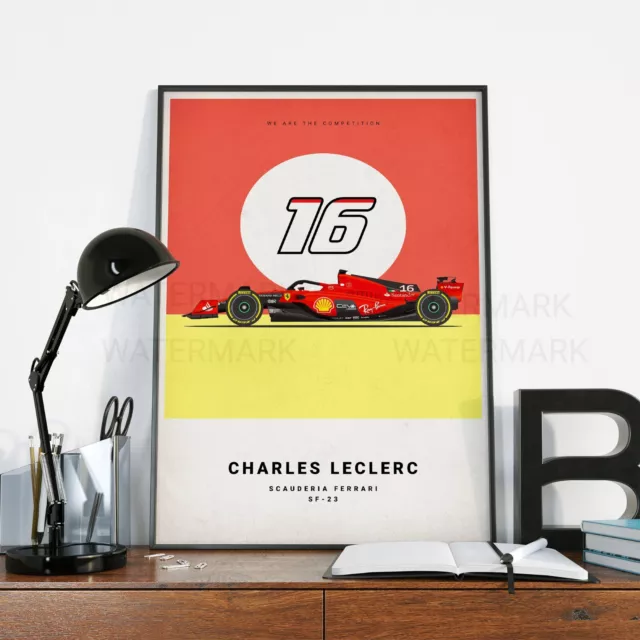  Charles Leclerc Signed Mounted Photo Display Formula