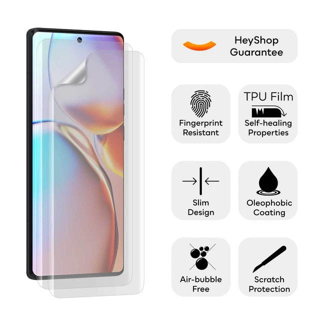 2x Motorola Edge 40 30 20 Pro Self-healing Hydrogel Film TPU Screen Protector
