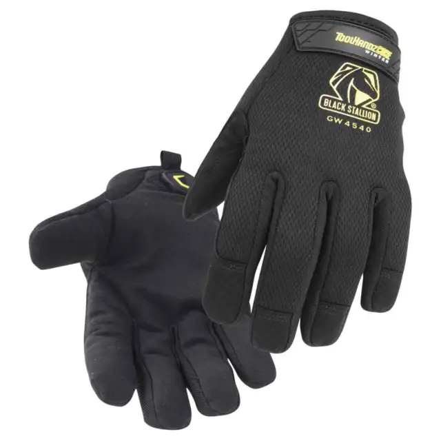 Black Stallion GW4050 Toolhandz Core Leather Palm Winter Mechanic's Gloves MED