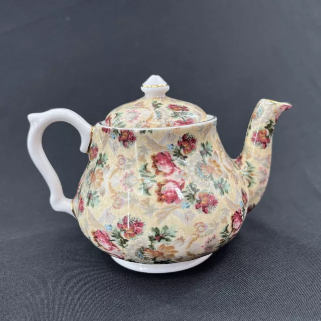 Staffordshire Crown Victorian No Chips No Cracks Chintz Tea Pot holds 8 oz.