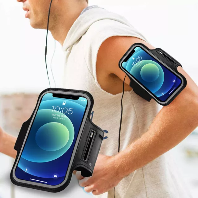 For iPhone 15/14/13 Pro Max Holder Armband Case Sports Running Exercise Arm Band