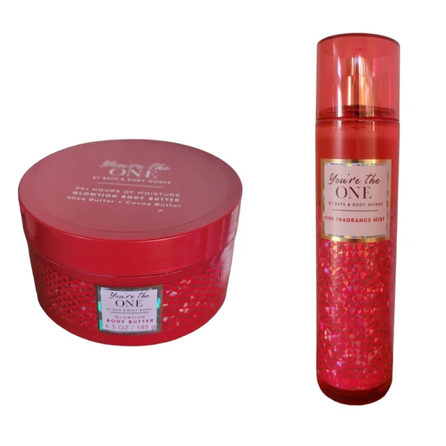 NEW 2 Bath & Body Works You're The One Glowtion Body Butter+Mist 8 OZ-SHIPS FREE