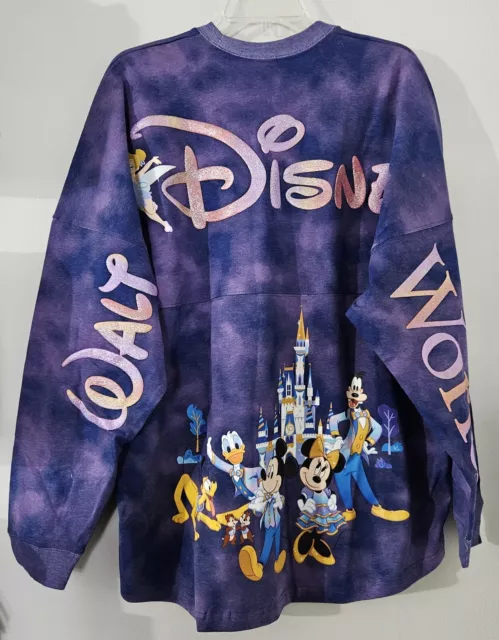 Disney Parks Walt Disney World Tie Dye 50th Mickey Friends Spirit Jersey M NWT