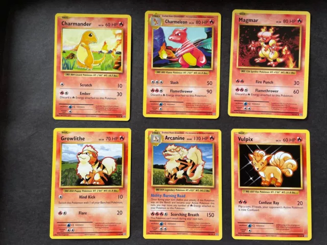 Pokemon bundle Evolutions (XY) Rare/uncommon/common Pokemon TCG Fire Types🔥