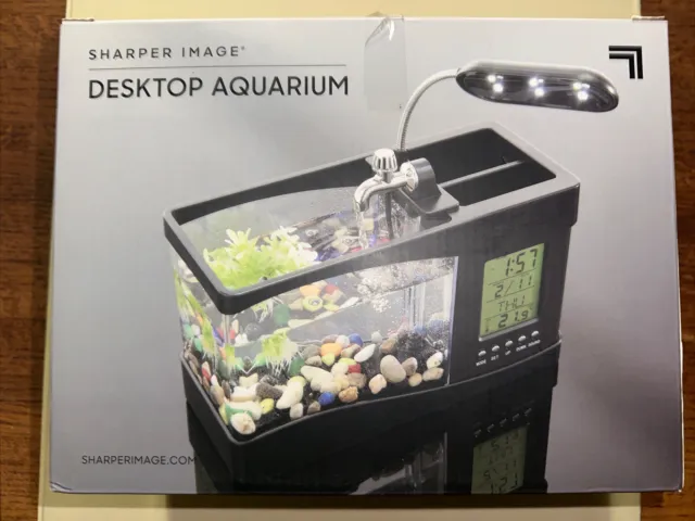 NEW Aquarium Mini Fish  for Sale USB Desktop Type  Light Clock A7X3