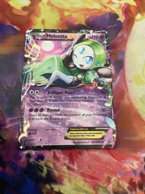 Pokémon TCG Meloetta EX RC11/RC25 Ultra Rare Black & White Legendary  Treasures