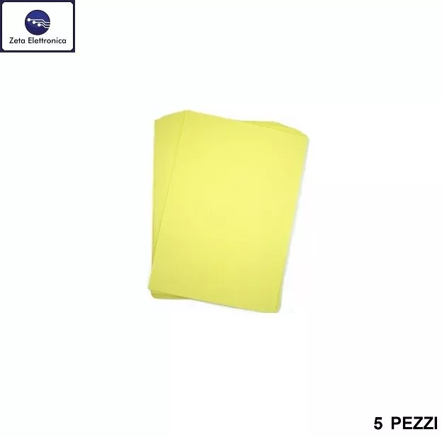 5Pz Foglio Press 'N Peel A4 Sviluppo Pcb Basetta Trasferimento Toner A Caldo.