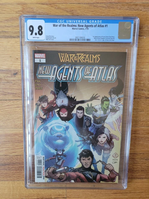 War of the Realms New Agents of Atlas #1 CGC 9.8 1st App Aero & More Marvel 2019