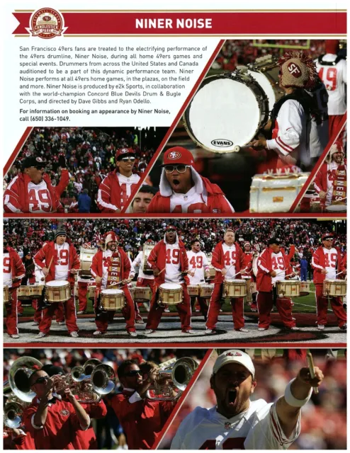 SAN FRANCISCO 49ERS Niner Noise Drumline Gibbs Odello magazine