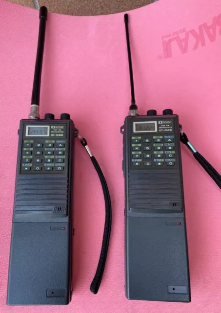 Palmari vintage Icom VHF IC-02E e UHF IC-04E