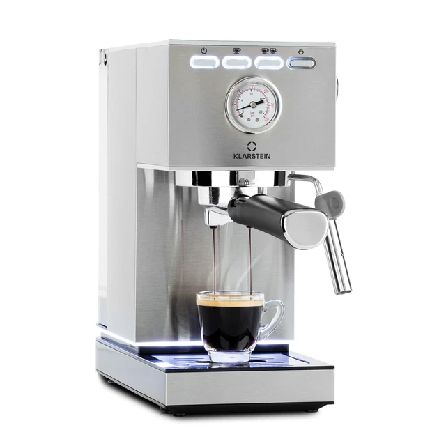 Espressomaschine Siebträger Kaffeebereiter Kaffeemaschine 20 Bar 1,4 L Silber