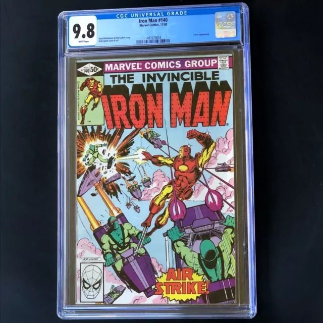 Iron Man #140 (1980) 💥 CGC 9.8 WHITE Pages 💥 Force Appearance! Marvel Comic
