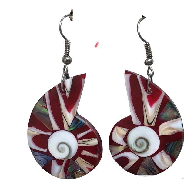 fashion Shall shape Handcraft Earring Unique Art & Craft Earring pearl shell