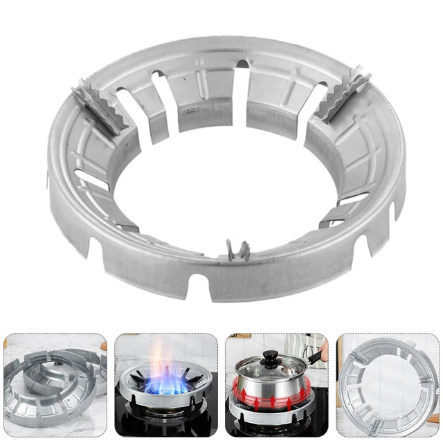 Supporto Per Wok In Ghisa – Anello Parafiamma E Raccoglifuoco Per Fornelli A Gas, Risparmio Energetico, Antivento, Diametro 25 Cm - 5