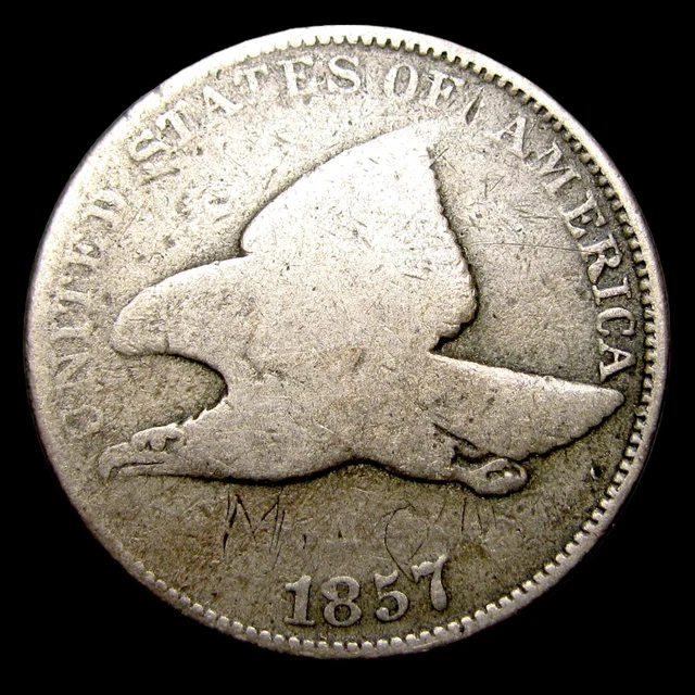 1857 Flying Eagle Cent Penny ---- Nice Detail Coin ---- #UU065