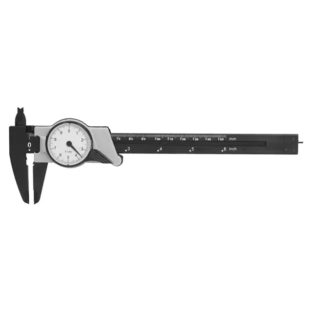 Dial Caliper, Metric and British, 0-150Mm ABS Plastic Vernier Caliper with Dial,