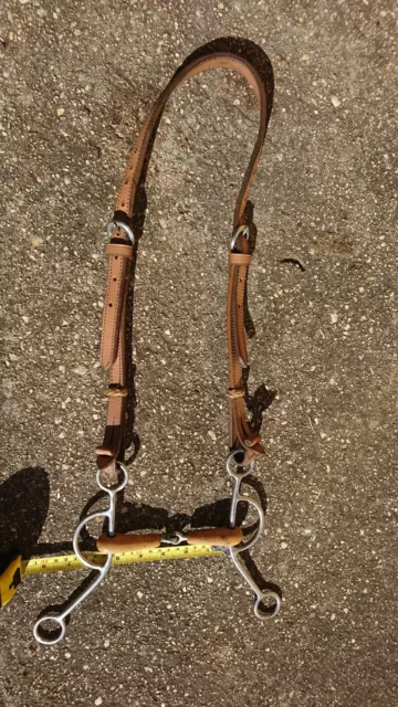 Western Horse riding bridle, bit and head piece