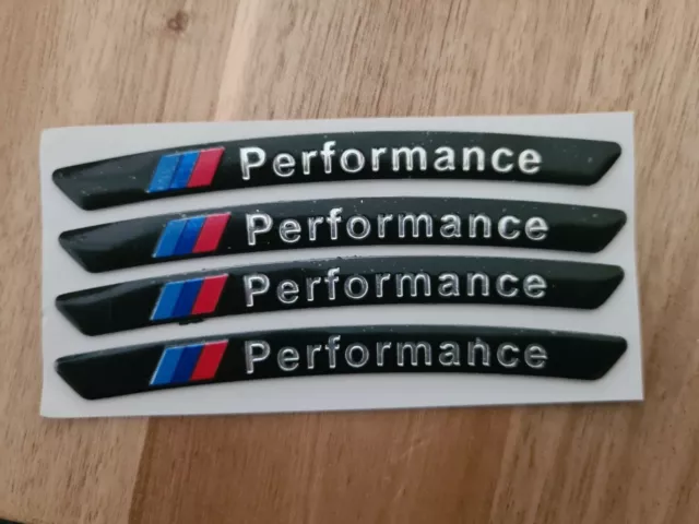 4x  Performance Aufkleber Felgen Logo Sticker Autoaufkleber M