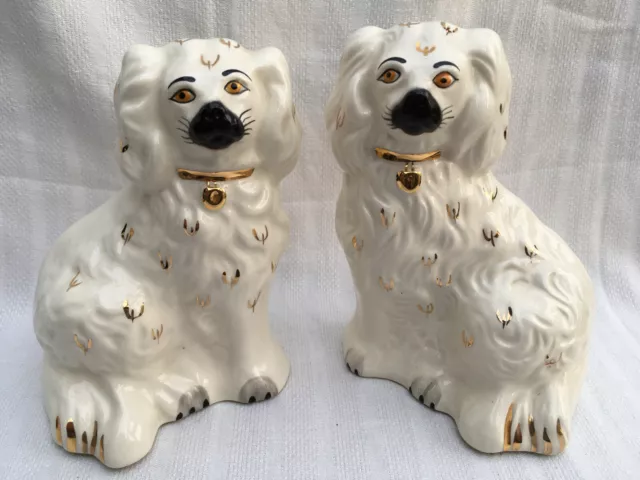 Pair of Beswick England Spaniels dogs china pottery ceramic porcelain ornaments