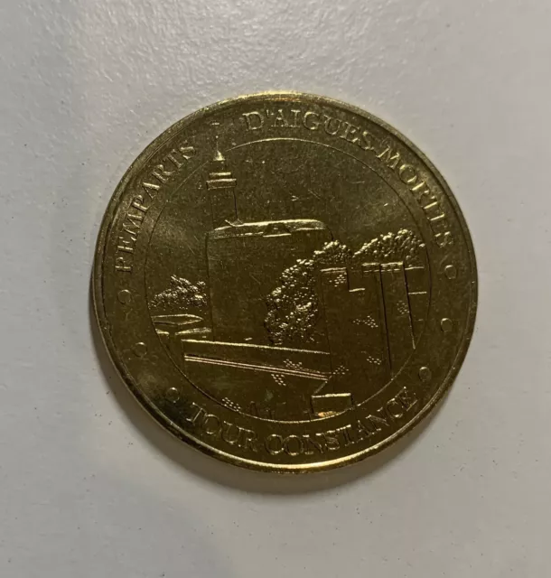 Médaille touristique Monnaie de Paris Aigues Mortes Tour Constance 2020