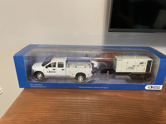 First Gear United Rental Dodge Ram 3500 Doosan G240 Diesel Generator First Gear United Rental Dodge Ram 3500 Doosan G240 Diesel Generator