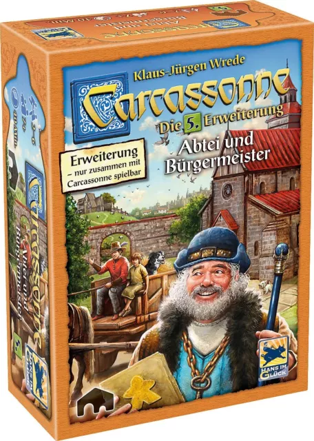 Asmodee   Hans im Glück   Carcassonne - Abbey and Mayor   5th Expansion   Family