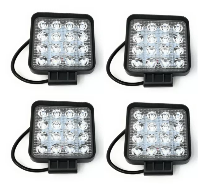 4X 48W Led Luce Faro 12V Lampada Da Lavoro Faretto Auto Barca Camion Ktm Suv