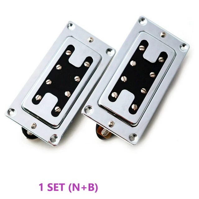 4STRING CHROME BASS Guitar Pickups Humbucker Set (N+B) Double Coil