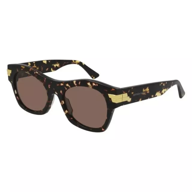 Bottega Veneta BV1103S-002 54MM Gold Havana / Brown Aviator Women's Sunglasses