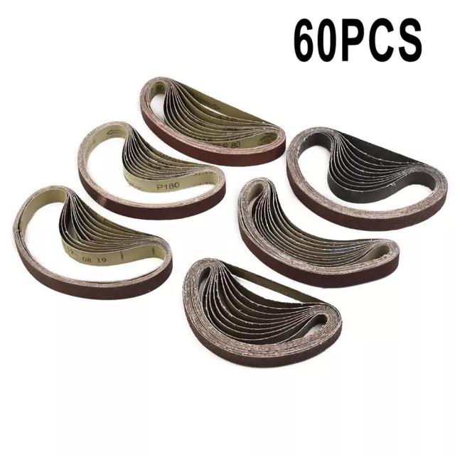 Sanding Belts for Black&Decker 60 Pack 13x457 mm Multiple Grit Options