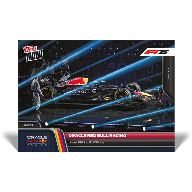 Red Bull Racing Card TOPPS NOW FORMULA 1 2025 - Card 002 - Oracle Red Bull Racing Launch ...