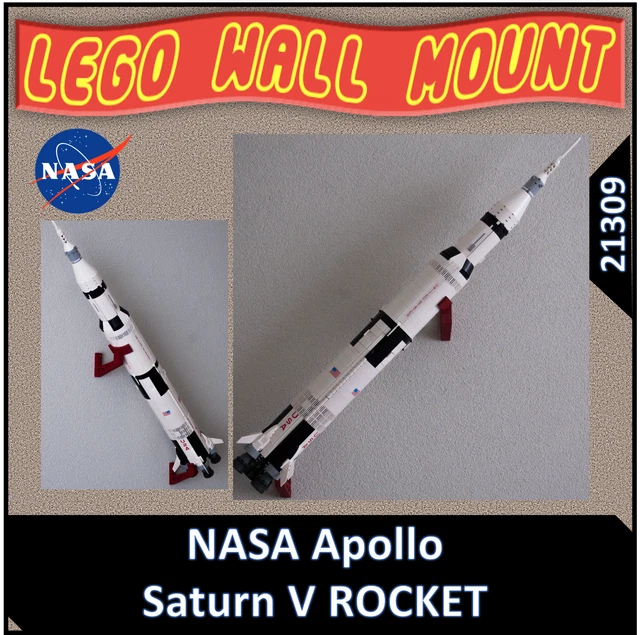 LEGO 21309 ICONS Creator Expert Wall Mount for LEGO NASA Apollo Saturn ...