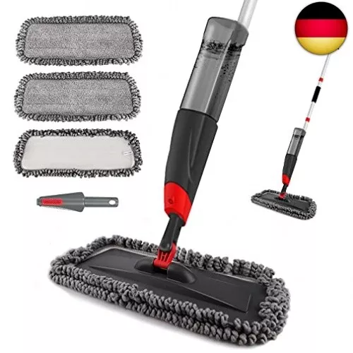 Homgif Sprühwischer 135CM Wischmopp mit Sprühfunktion, 750ML Spray Mop B