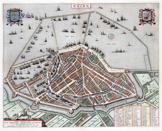 Reproduction plan ancien de Hoorn 1649