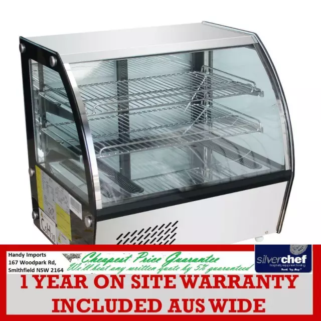 Fed Commercial 100L Chilled Counter Bench Top Food Cake Display Fridge Htr100N
