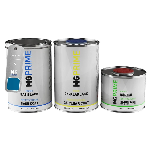 Vernice per auto Kit barattolo per Ford 6 XSC2236C Bahama Blue Metallic 2,5L