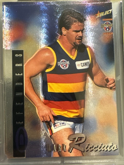 MARK RICCIUTO ADELAIDE Crows Select Centenary Shiny Holo 1996 #7 Of 110 ...