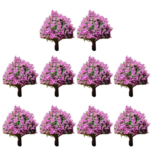 REALISTIC 6CM MODEL Trees for Sand Table Setup and Train Models Set of ...