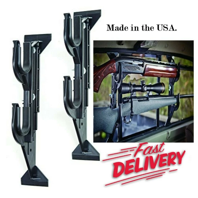 TRUCK REAR WINDOW Rifle Shotgun Gun Holder Rack Vehicle Pickup Mount