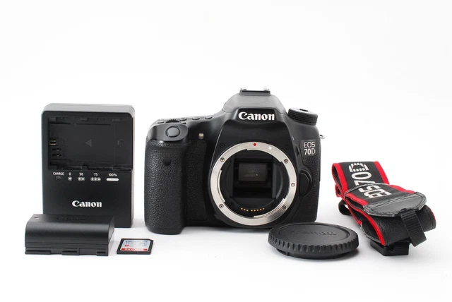 Canon EOS 70D 20.2MP Digital SLR Camera [Near Mint Shutter8900 ] From Japan #113