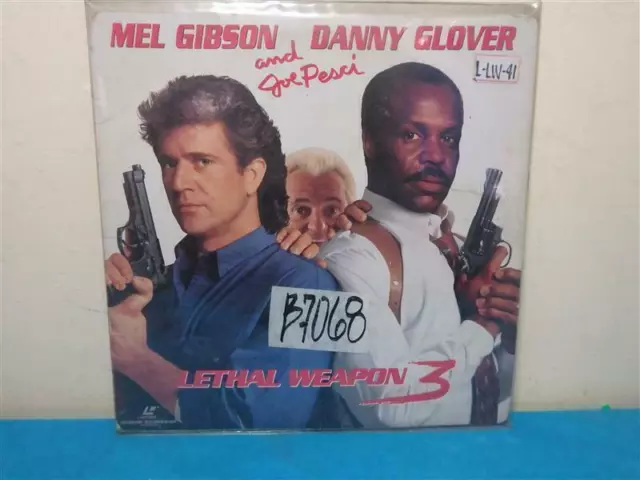 Mel Gibson - Danny Glover LETHAL WEAPON 3 Laser Disc