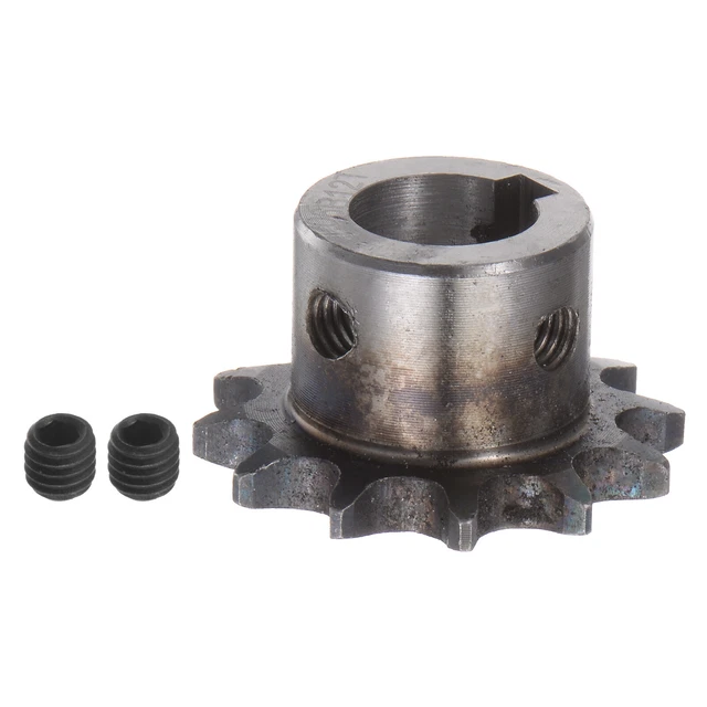 06B Roller Chain Sprocket 12T Pitch 3/8" 15mm Bore A3 Steel Motor Drive Gear